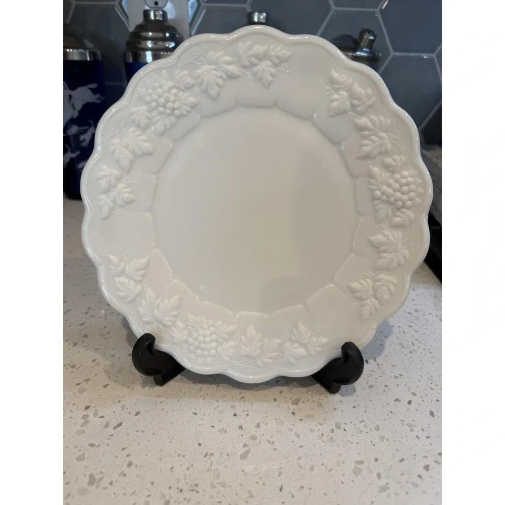 Westmoreland Paneled Grape Milk Glass 8 1/2